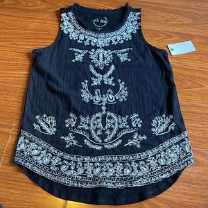 Lucky Brand Small Embroidered Tank Top